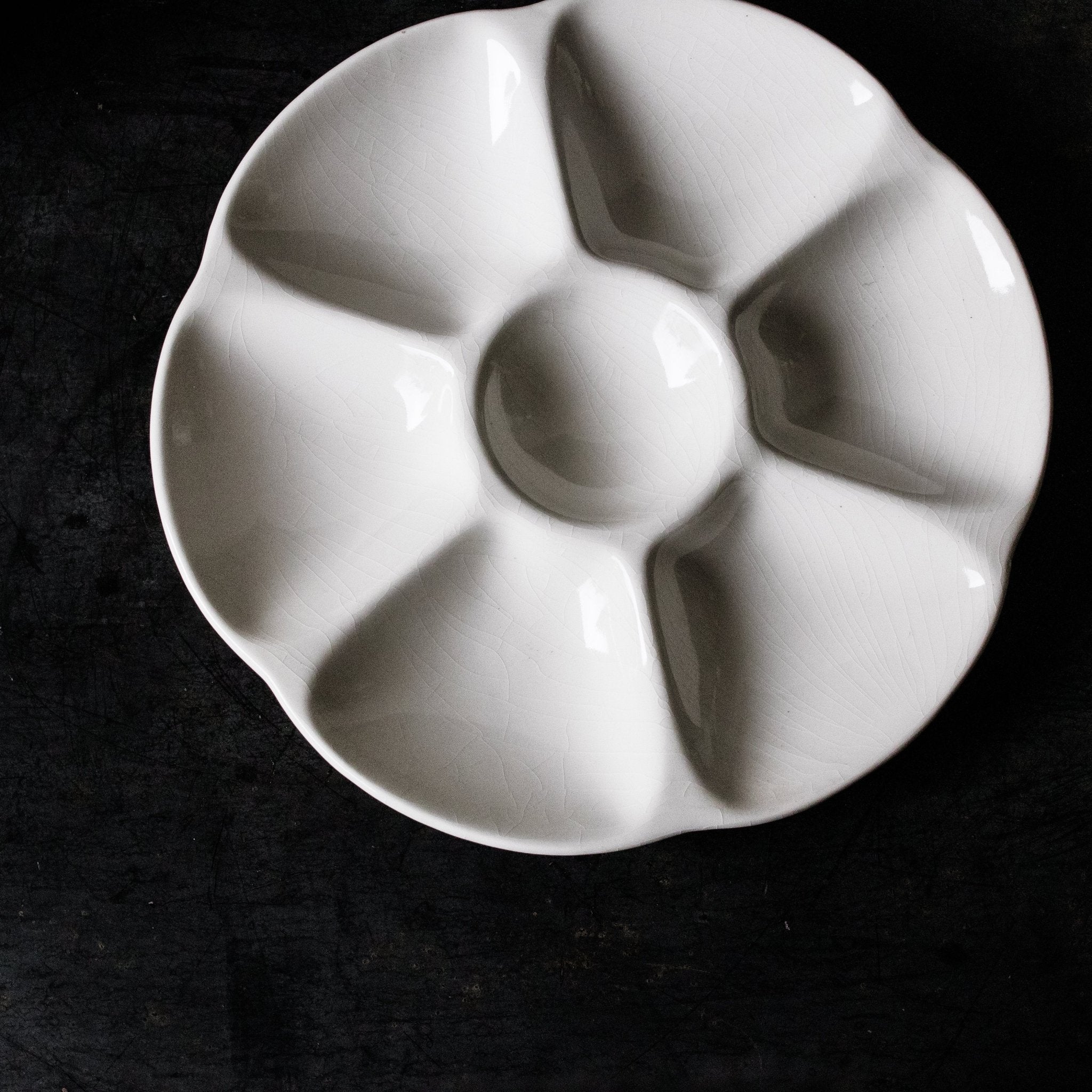 Vintage Gien Oyster Plate Set of 6 - elsie green - the french kitchen