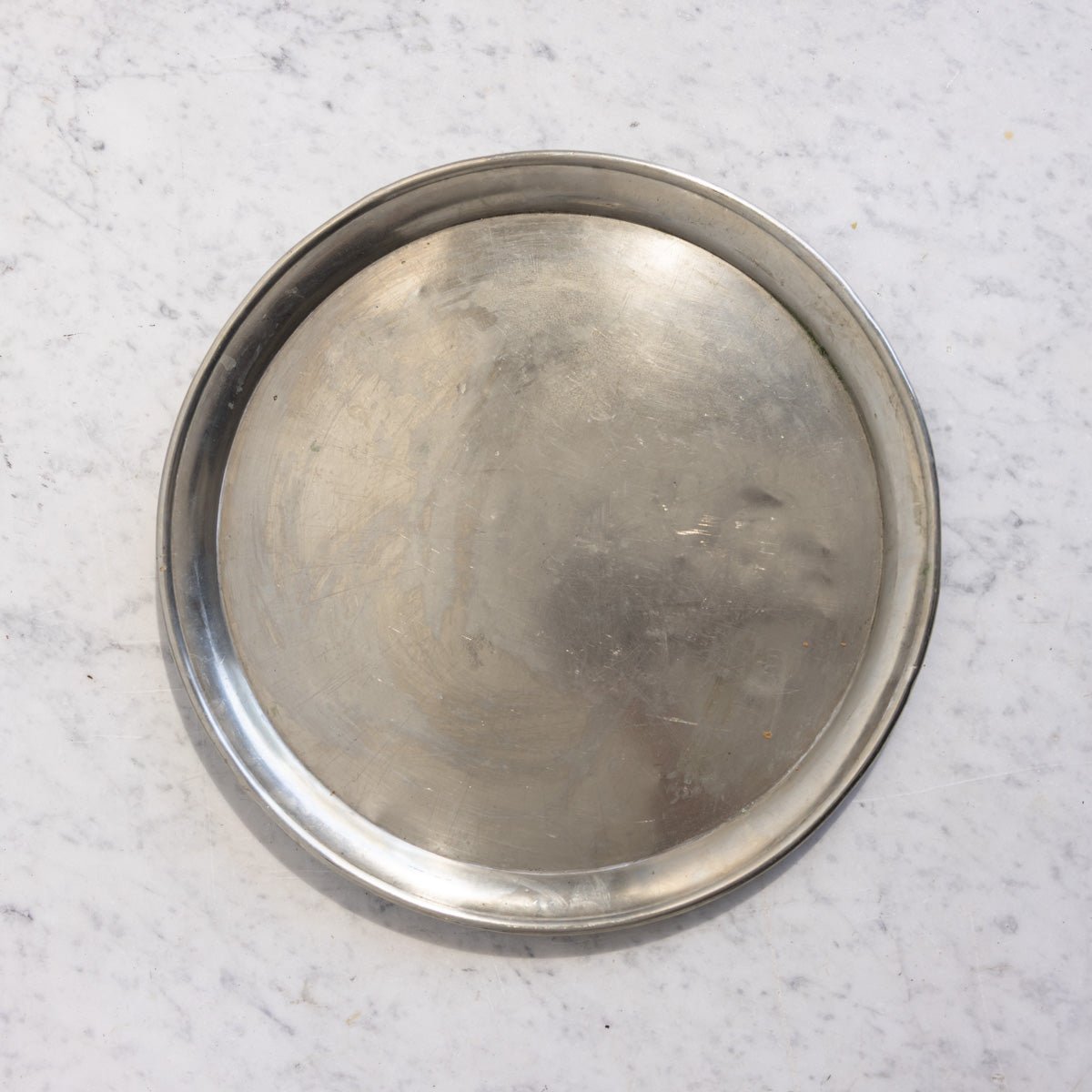 Vintage Glass Cake Dome & Antique Halphen Silver Platter - elsie green - the french kitchen