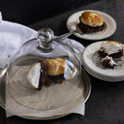 Vintage Glass Cake Dome & Antique Halphen Silver Platter - elsie green - the french kitchen
