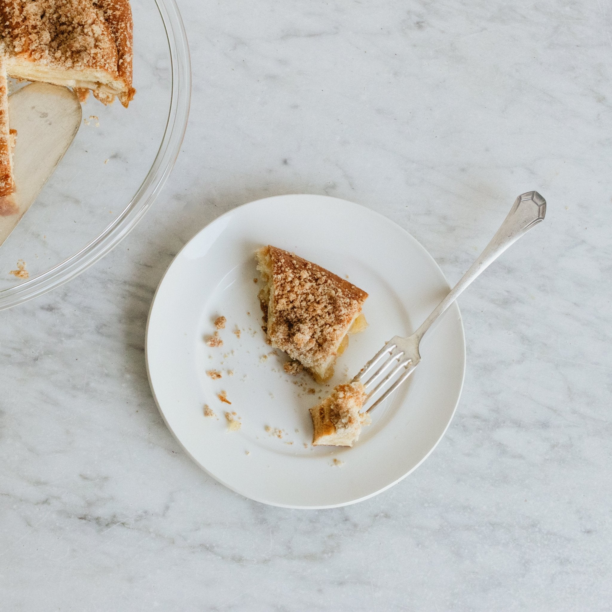 Vintage Glass Cake Plate - elsie green - The French Kitchen