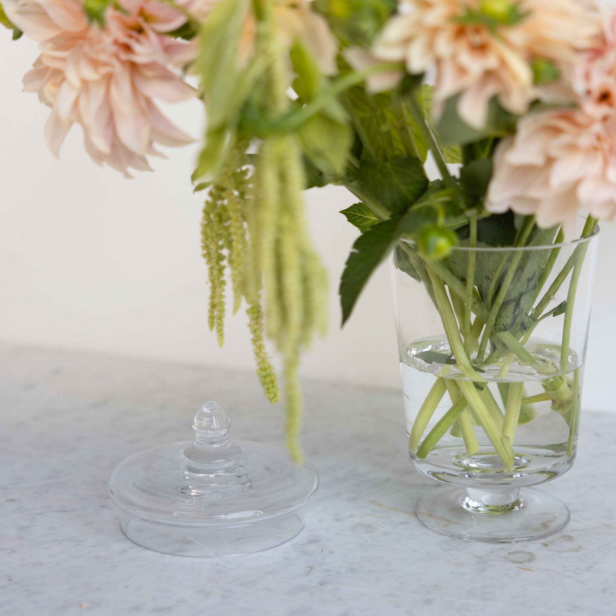 Vintage Glass Candy Jar - elsie green - Decor