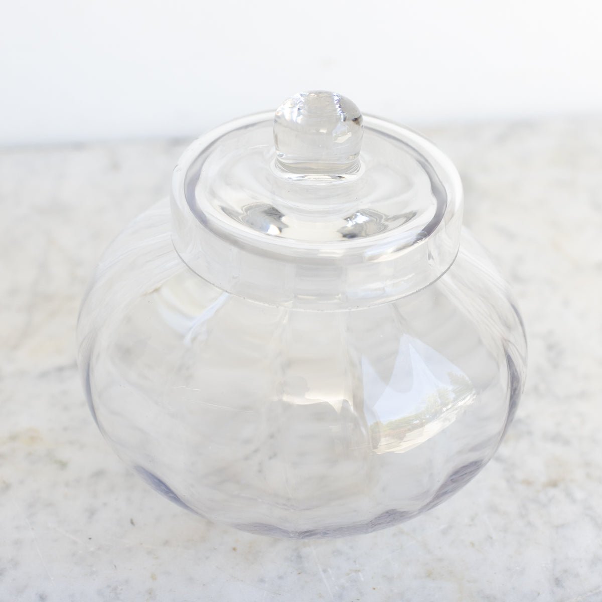Vintage Glass Candy Jar - elsie green - decor