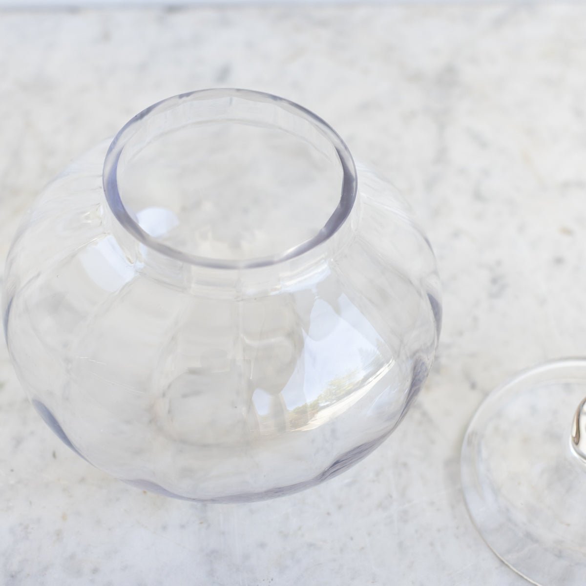 Vintage Glass Candy Jar - elsie green - decor
