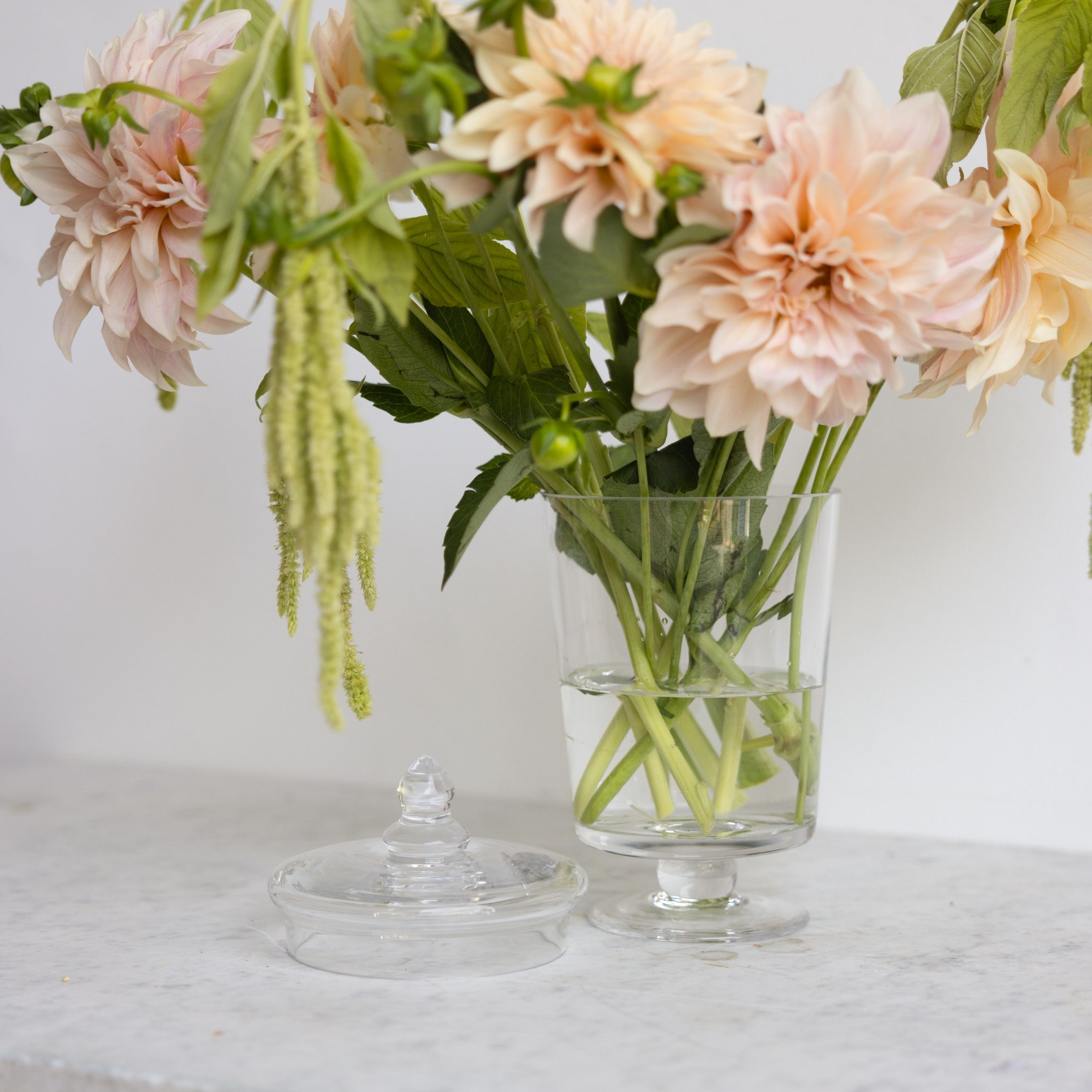 Vintage Glass Candy Jar - elsie green - Decor