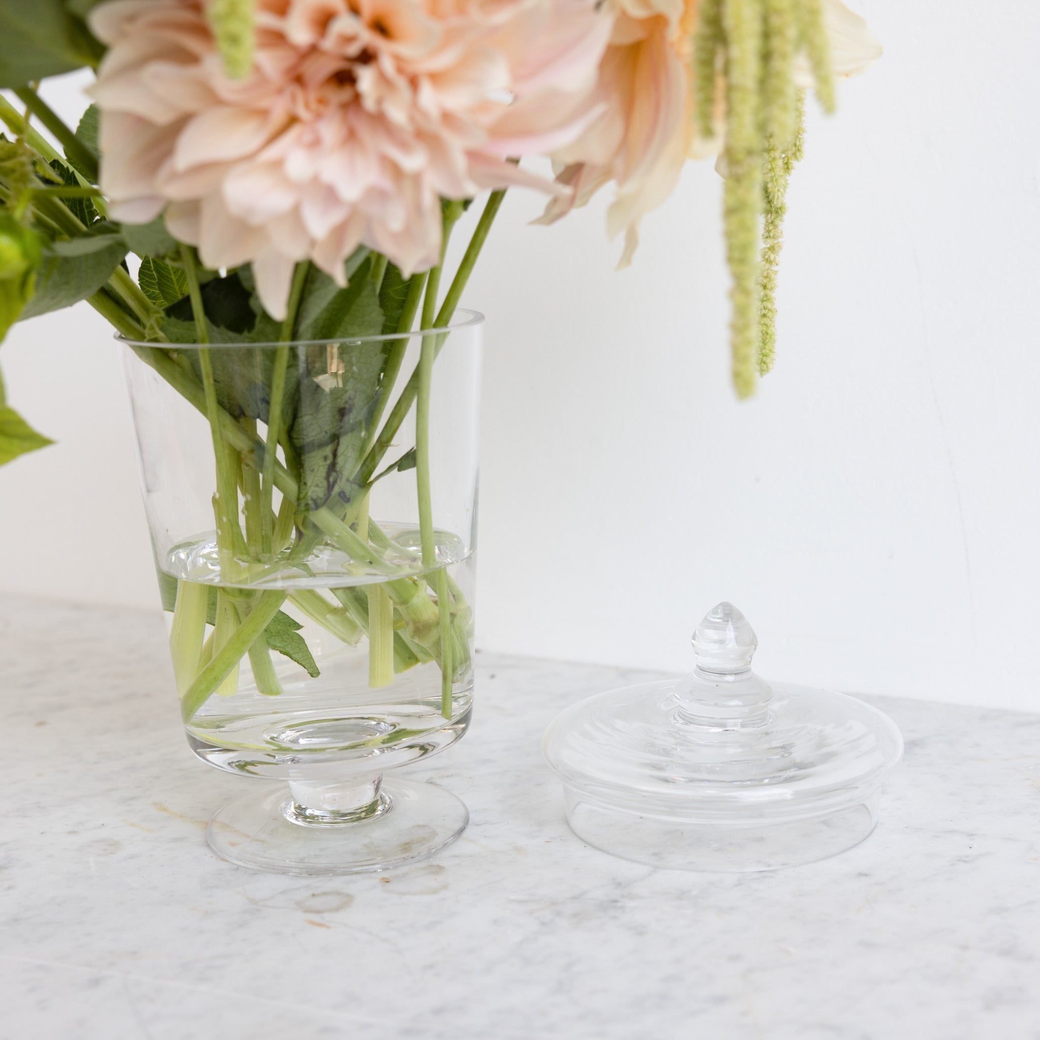 Vintage Glass Candy Jar - elsie green - Decor