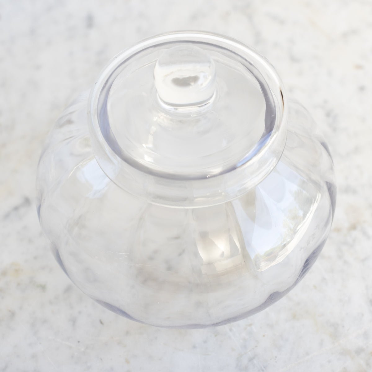 Vintage Glass Candy Jar - elsie green - decor
