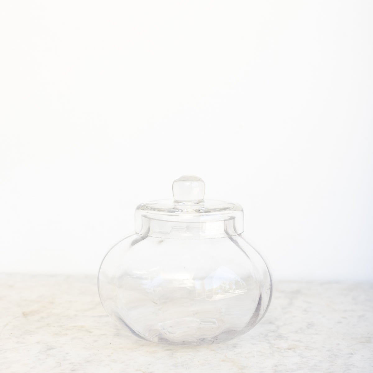 Vintage Glass Candy Jar - elsie green - decor
