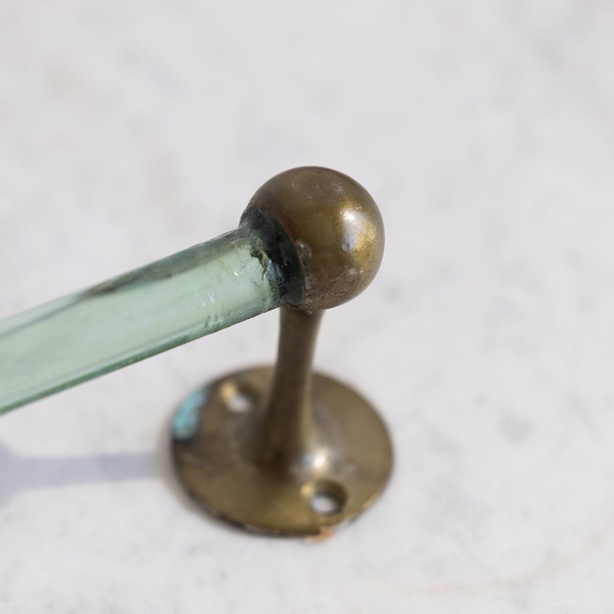 Vintage Glass Towel Bar - elsie green - decor