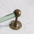 Vintage Glass Towel Bar - elsie green - decor