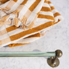 Vintage Glass Towel Bar - elsie green - decor