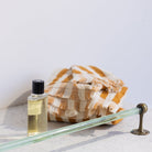 Vintage Glass Towel Bar - elsie green - decor