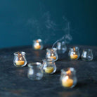 Vintage Glass Ventouse Set of 6 - elsie green