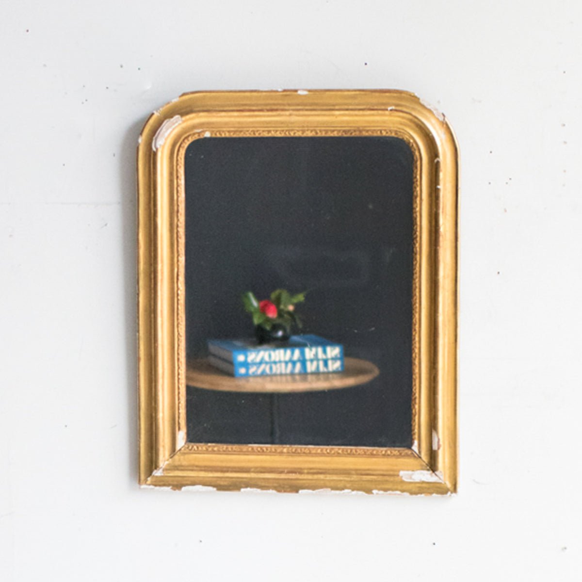 Vintage Gold Leaf Mirror | 34.75 x 25 - elsie green - Decor