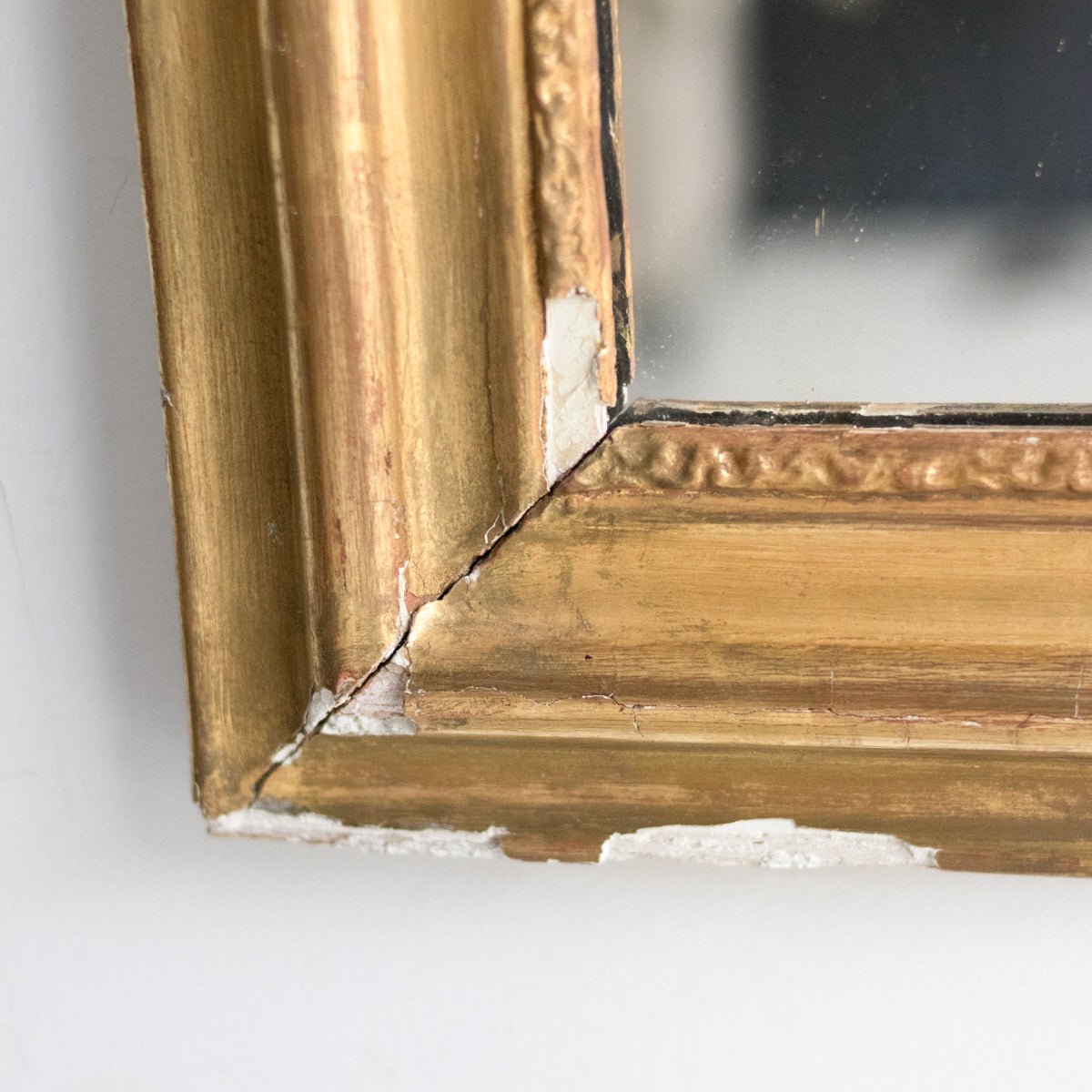 Vintage Gold Leaf Mirror | 34.75 x 25 - elsie green - Decor