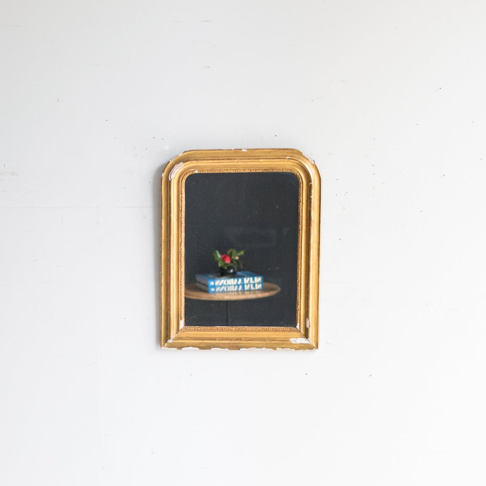 Vintage Gold Leaf Mirror | 34.75 x 25 - elsie green - Decor