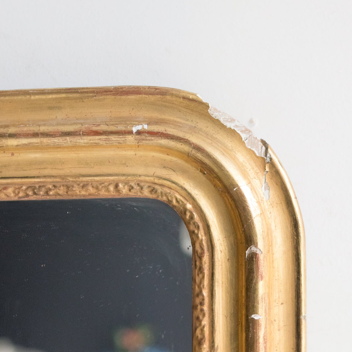 Vintage Gold Leaf Mirror | 34.75 x 25 - elsie green - Decor