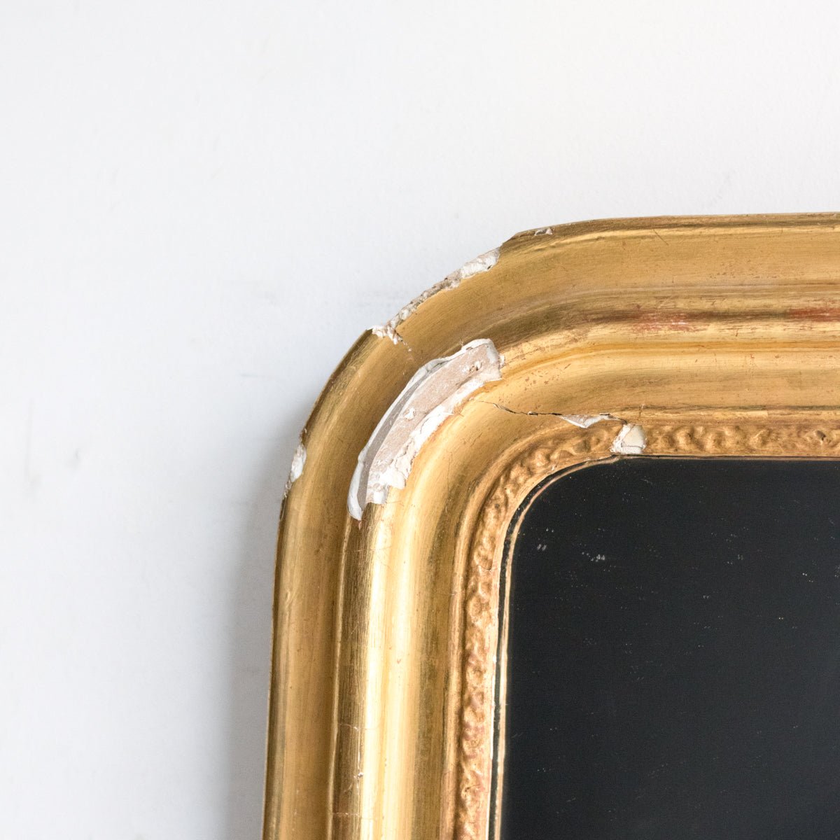 Vintage Gold Leaf Mirror | 34.75 x 25 - elsie green - Decor