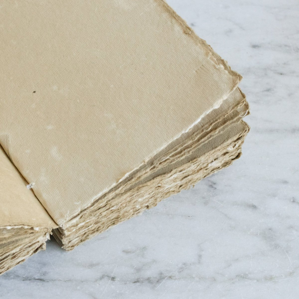 Vintage Hand Made Paper Journal - elsie green - decor
