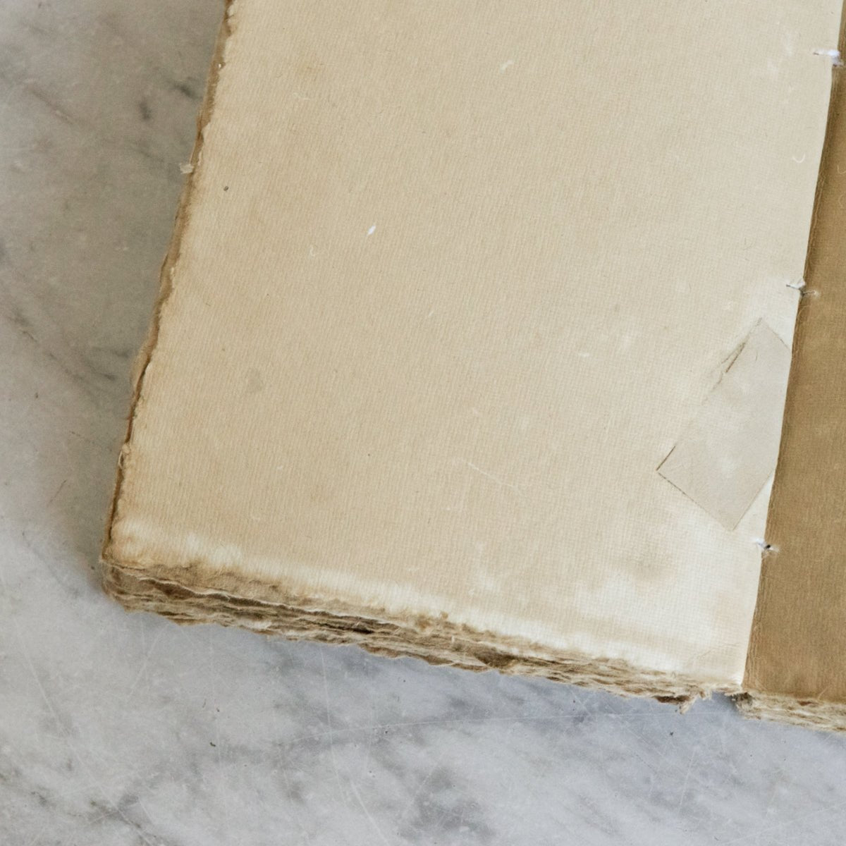 Vintage Hand Made Paper Journal - elsie green - decor