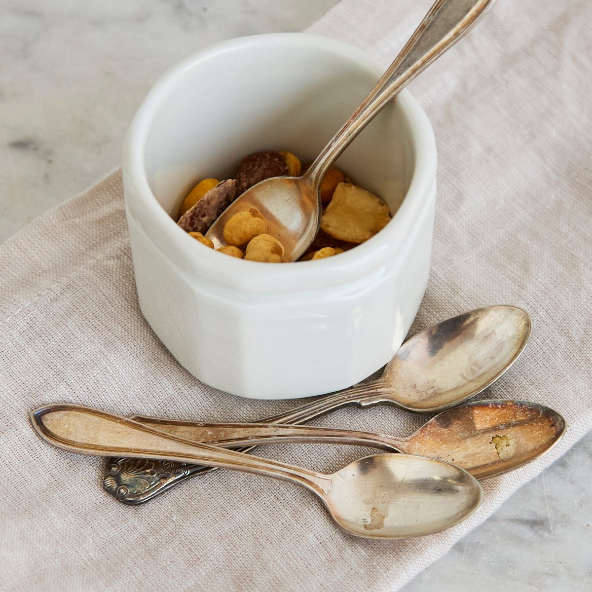 Vintage Hotel Silver Demitasse Spoon Set of 4 | The Patrick Orbe Collection - elsie green - the french kitchen