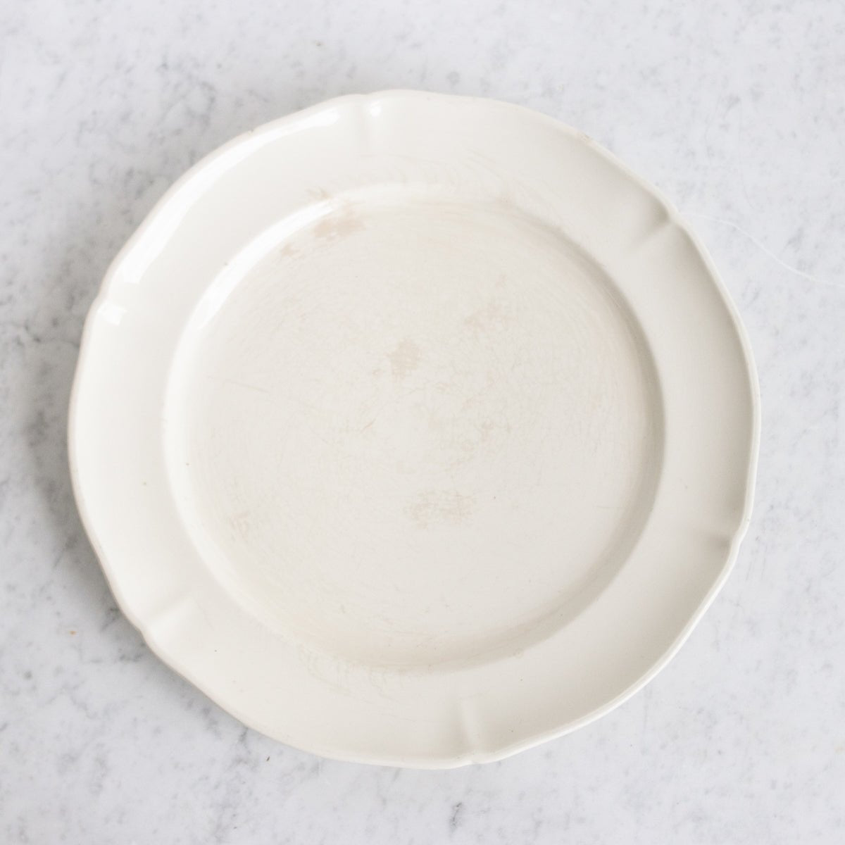 Vintage Ironstone Platter With Silver Tart Server - elsie green - The French Kitchen