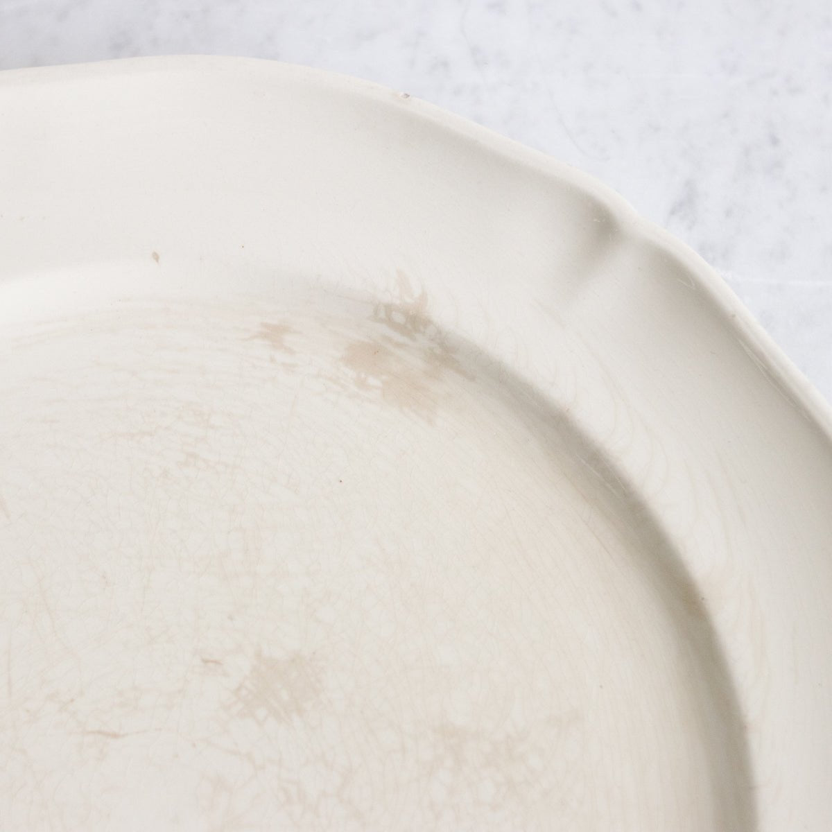 Vintage Ironstone Platter With Silver Tart Server - elsie green - The French Kitchen