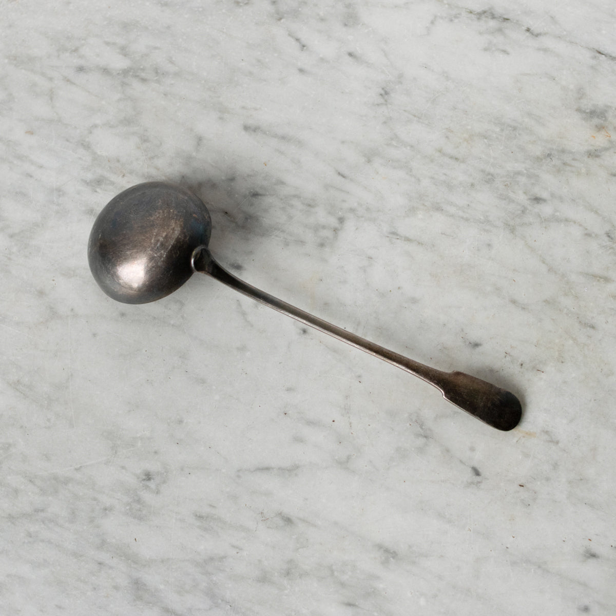 Vintage Ironstone Serving Bowl with Christofle Ladle - elsie green - the french kitchen