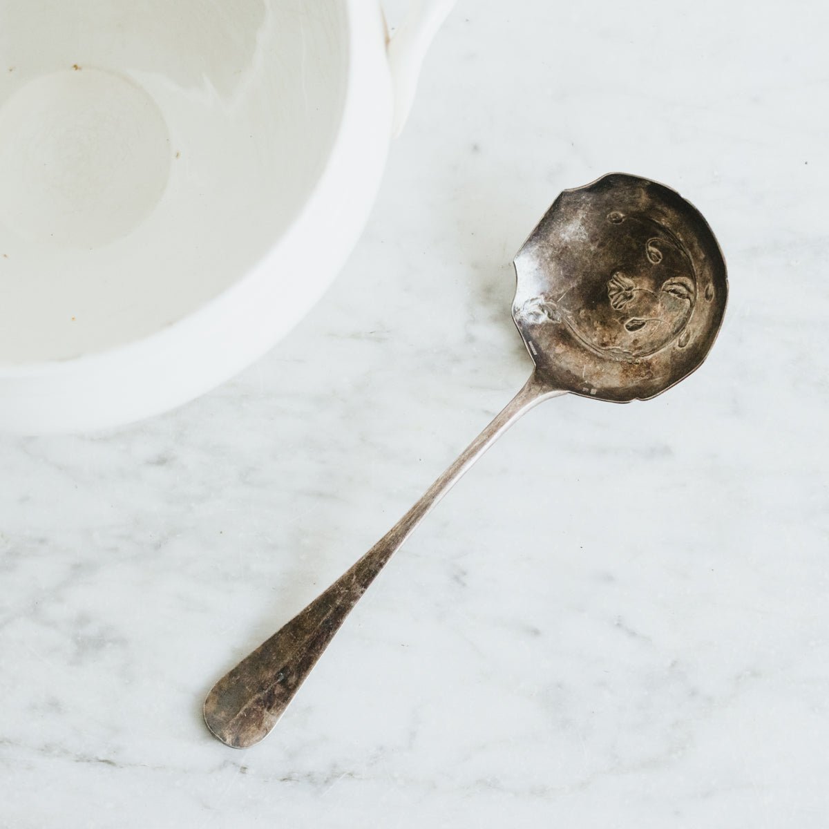 Vintage Ironstone Tureen with Poppies Ladle - elsie green - the french kitchen