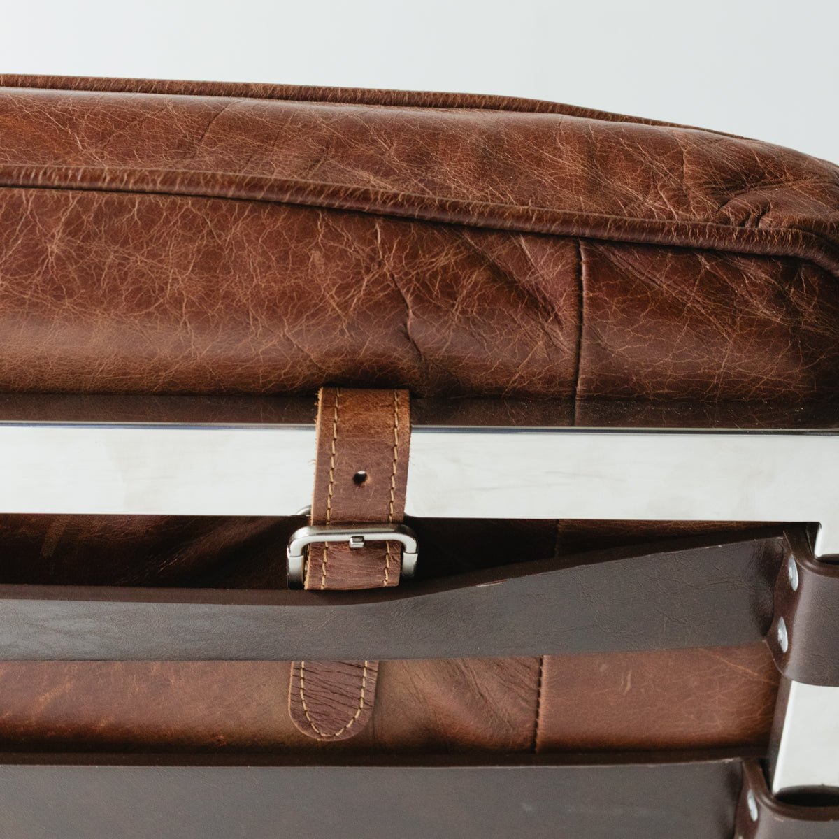 Vintage Leather Chaise - elsie green - furniture