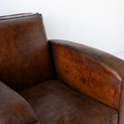 Vintage Leather Club Chair - elsie green - furniture