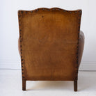 Vintage Leather Club Chair - elsie green - furniture