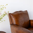 Vintage Leather Club Chair - elsie green - furniture