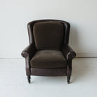 Vintage Leather Club Chair - elsie green - Furniture