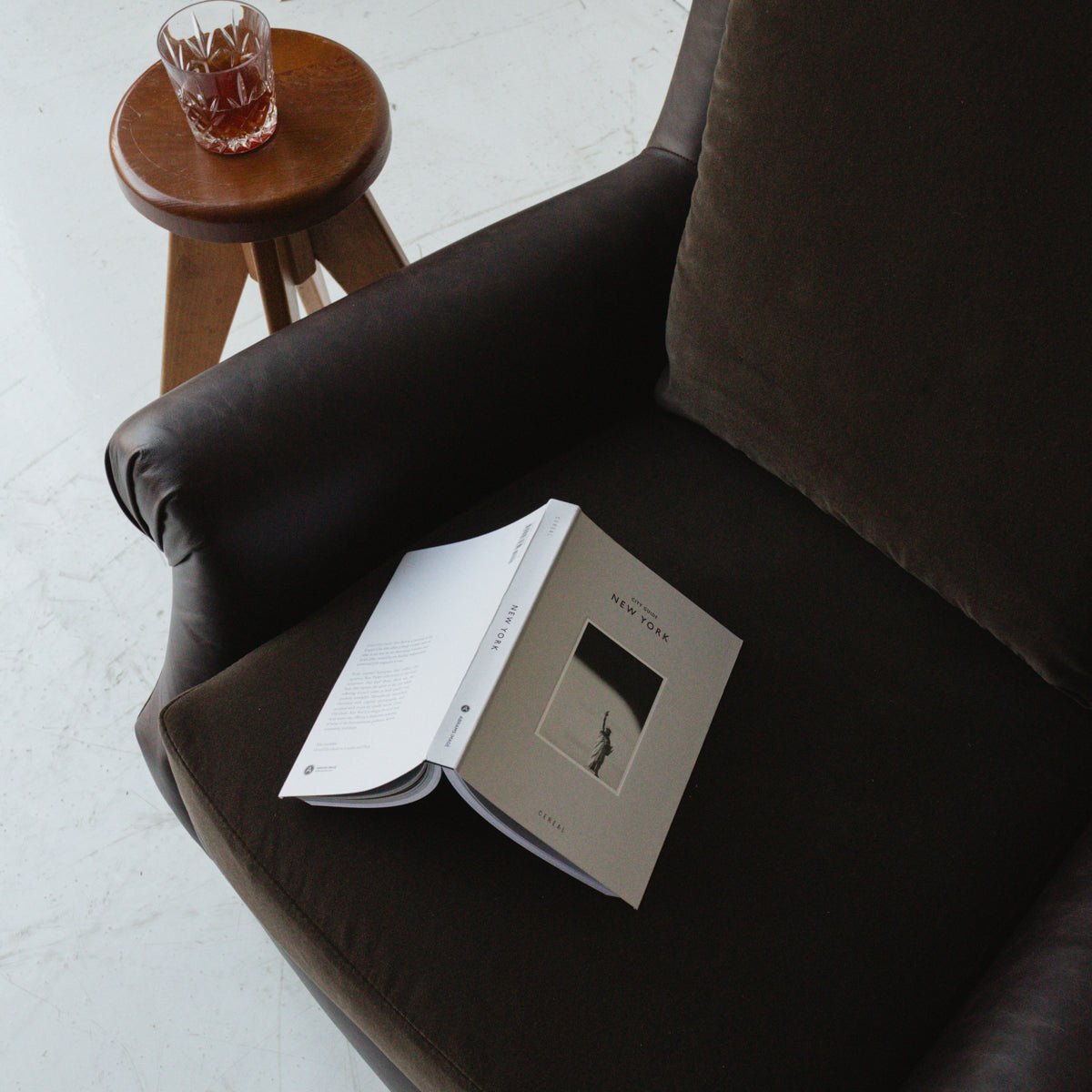 Vintage Leather Club Chair - elsie green - Furniture