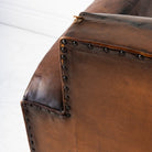 Vintage Leather Club Chair - elsie green - furniture