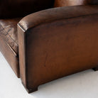 Vintage Leather Club Chair - elsie green - furniture