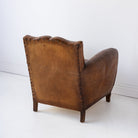 Vintage Leather Club Chair - elsie green - furniture
