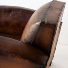 Vintage Leather Club Chair - elsie green - furniture