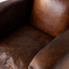Vintage Leather Club Chair - elsie green - furniture