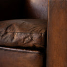 Vintage Leather Club Chair - elsie green - furniture