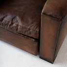Vintage Leather Club Chair - elsie green - furniture