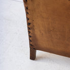 Vintage Leather Club Chair - elsie green - furniture