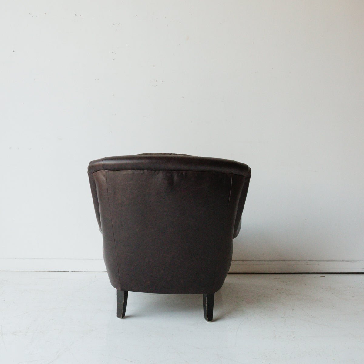 Vintage Leather Club Chair - elsie green - Furniture