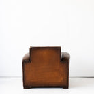 Vintage Leather Club Chair - elsie green - furniture