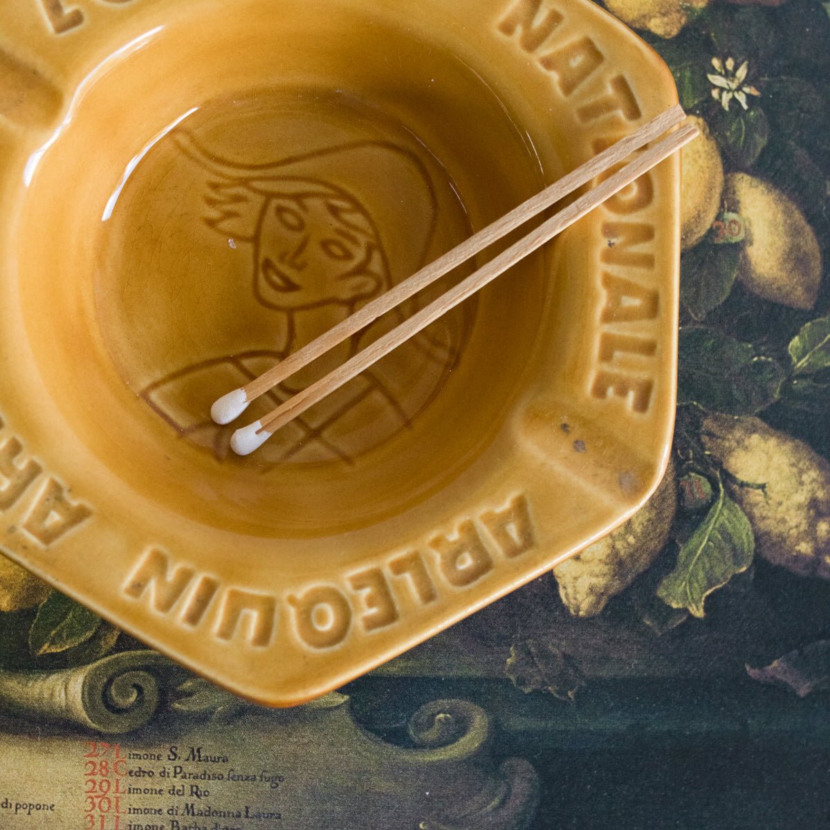 Vintage Loterie Ashtray - elsie green - decor