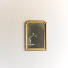 Vintage Louis Philippe Mirror with Red Clay Bole | 24.5 x 34.5 - elsie green - Decor