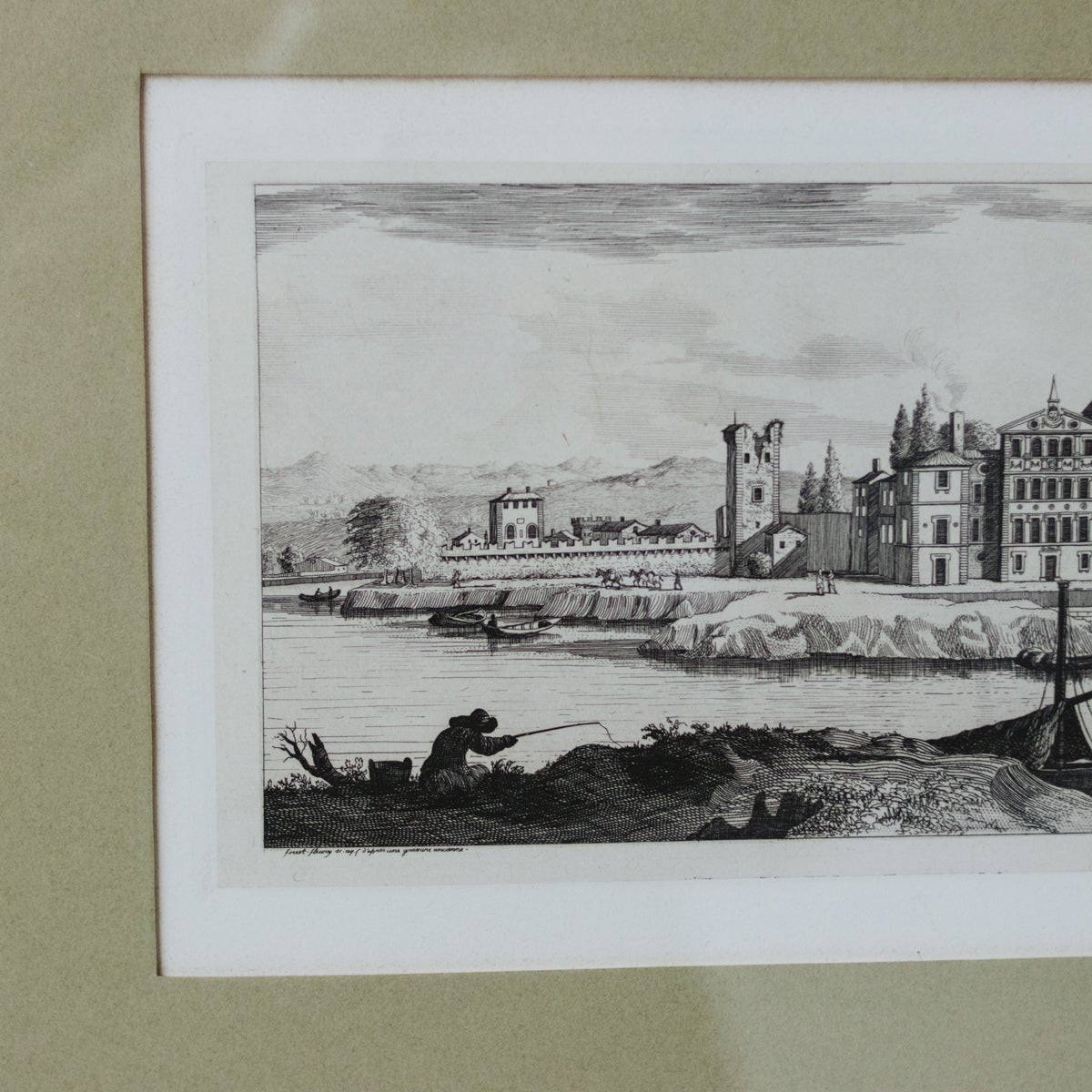 Vintage Lyon Etching | Maison de Vimy Lyon - elsie green - art