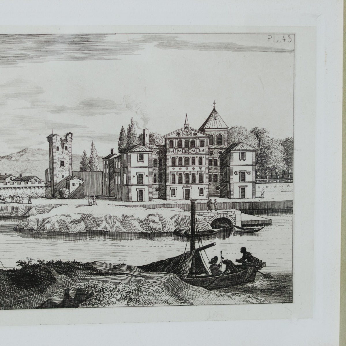 Vintage Lyon Etching | Maison de Vimy Lyon - elsie green - art