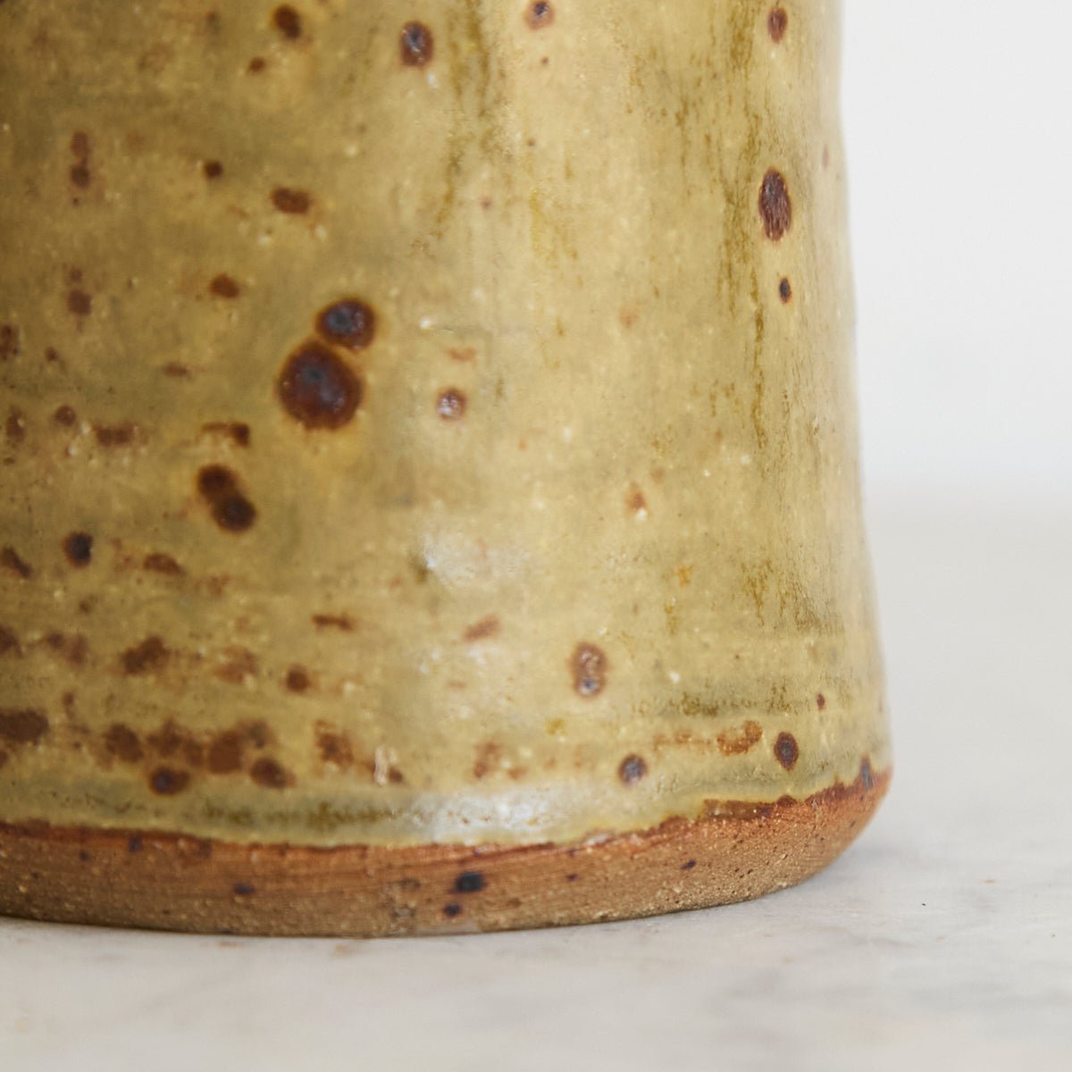 Vintage Manziat Stoneware Pitcher | Signed by Artist - elsie green - decor