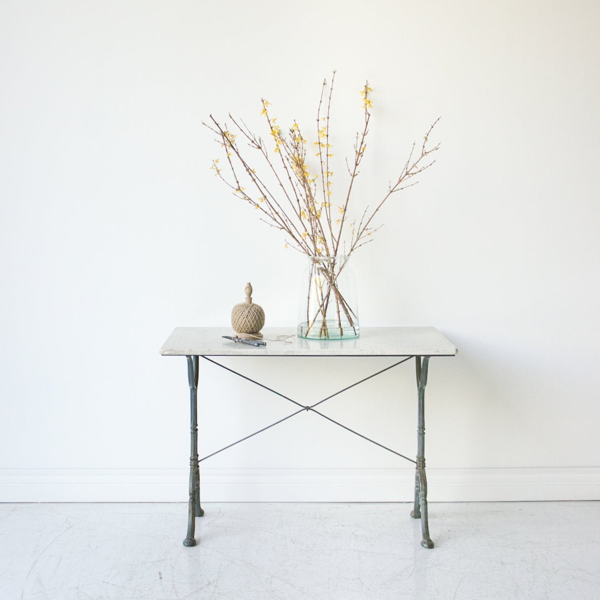 Vintage Marble Bistro Table - elsie green - Furniture